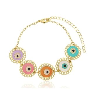 Pulseira olho grego colors